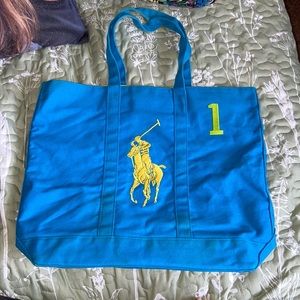 Blue Polo Tote Bag